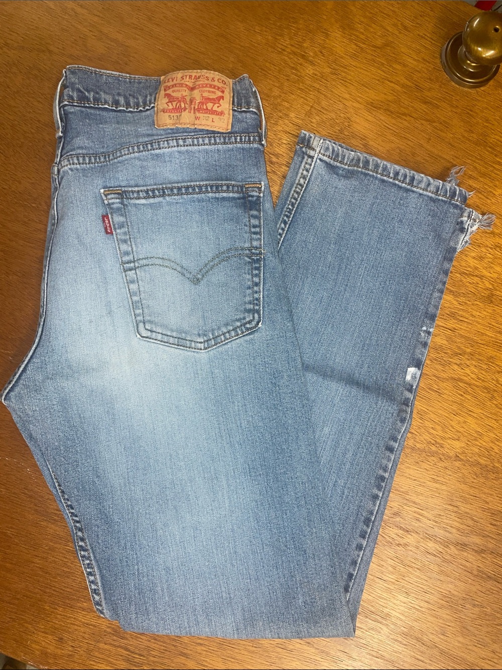 Levi's Men's Light Blue Straight-Leg Jeans 32x32